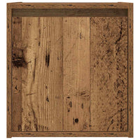 vidaXL Comodini a Muro 2 pz Legno Antico 38x34x40 cm