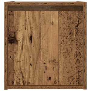 vidaXL Comodini a Muro 2 pz Legno Antico 38x34x40 cm