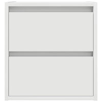 vidaXL Comodino a Muro Bianco 38x34x40 cm