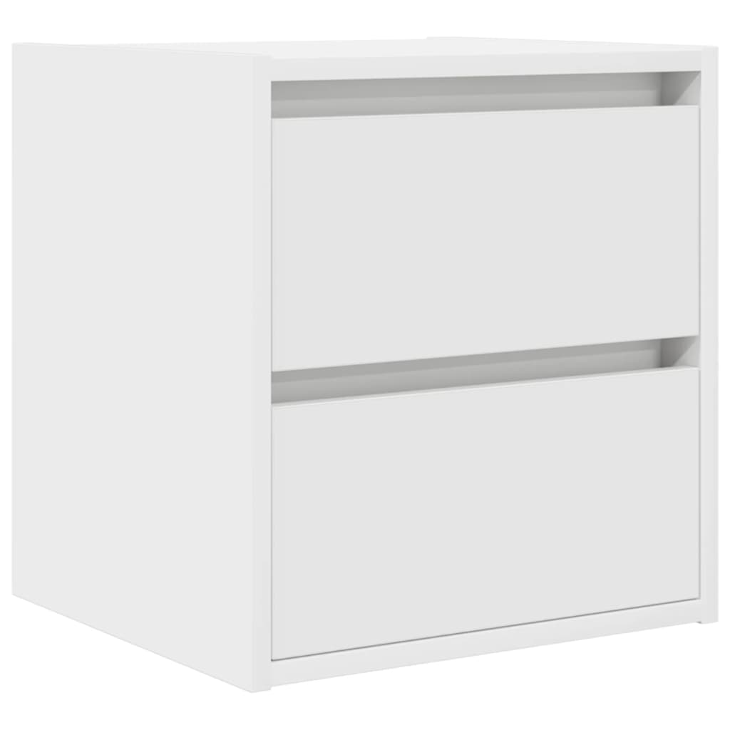Comodini a Muro 2 pz Bianchi 38x34x40 cm 861248