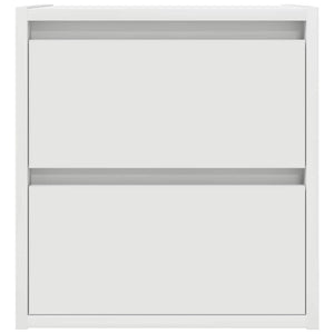 Comodini a Muro 2 pz Bianchi 38x34x40 cm 861248