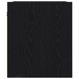 vidaXL Comodini a Muro 2 pz Rovere Nero 38x34x40 cm