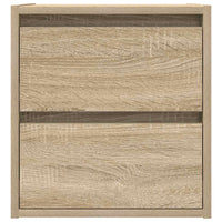 vidaXL Comodino a Muro Rovere Sonoma 38x34x40 cm