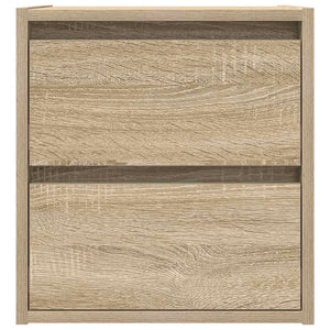 vidaXL Comodino a Muro Rovere Sonoma 38x34x40 cm