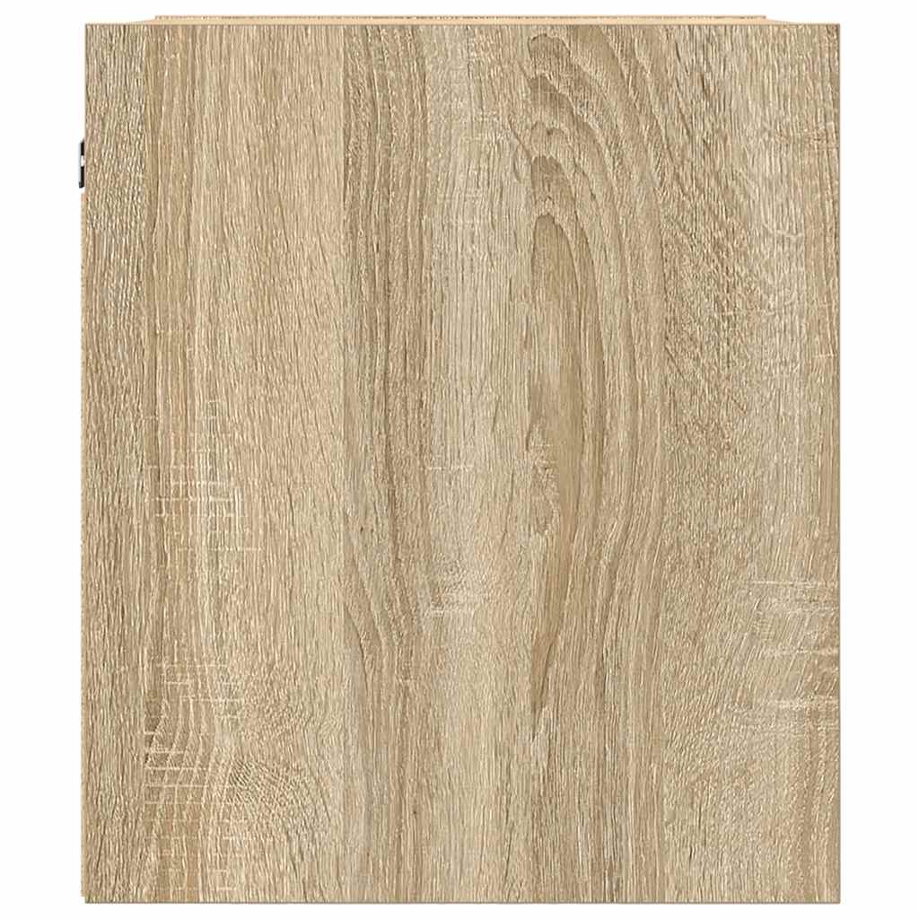 vidaXL Comodino a Muro Rovere Sonoma 38x34x40 cm
