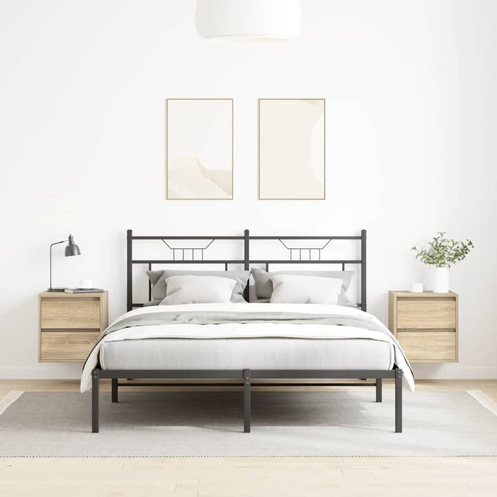 Comodini a Muro 2 pz-Set di 2 Tavolino da notte Rovere Sonoma 38x34x40 cm 793271