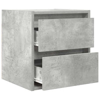 vidaXL Comodino a Muro Grigio Cemento 38x34x40 cm