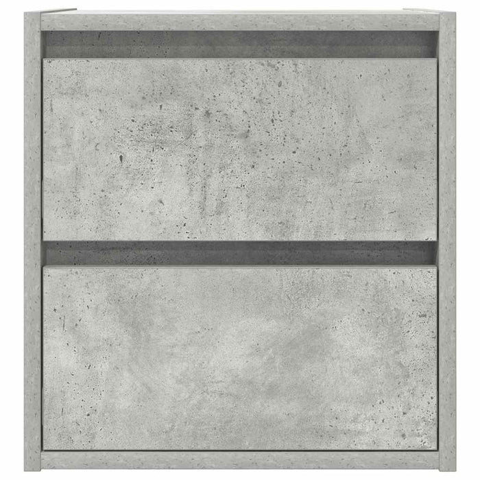 vidaXL Comodino a Muro Grigio Cemento 38x34x40 cm