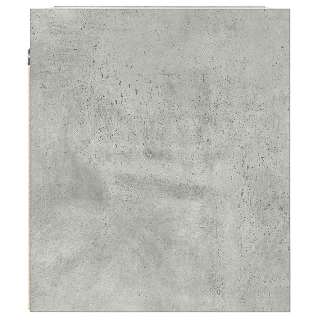 vidaXL Comodino a Muro Grigio Cemento 38x34x40 cm