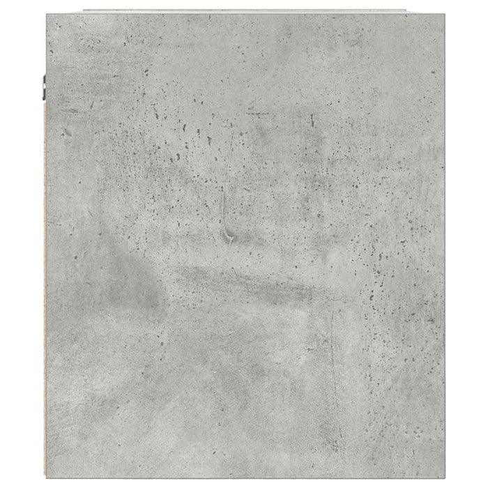 vidaXL Comodino a Muro Grigio Cemento 38x34x40 cm
