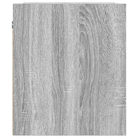 Comodino a Muro-Tavolino da notte sospeso Grigio Sonoma 38x34x40 cm 749708