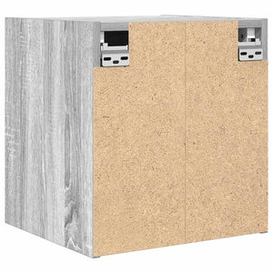 Comodini a Muro 2 pz-Set di 2 Tavolino da notte Grigio Sonoma 38x34x40 cm 331288