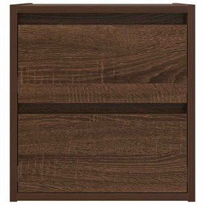 vidaXL Comodino a Muro Rovere Marrone 38x34x40 cm