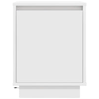 vidaXL Comodino con Luci a LED Bianco 38x34x50 cm