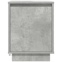 Comodini con Luci a LED 2 pz-Set di 2 Tavolino da notte Grigio Cemento 38x34x50 cm 584633