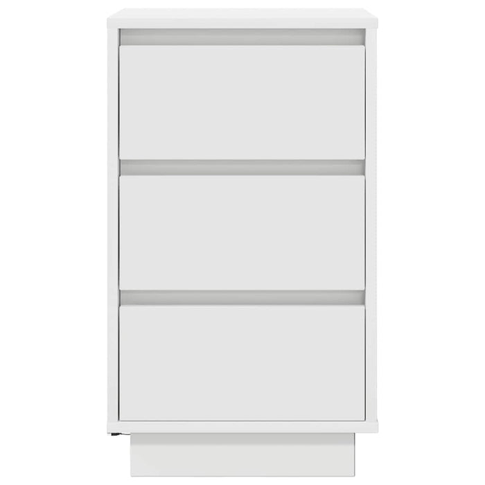 Comodini con Luci LED Bianco 38x34x65 cm 861301