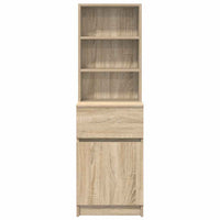 vidaXL Comodino Rovere Sonoma 39x35x125 cm in Legno Multistrato