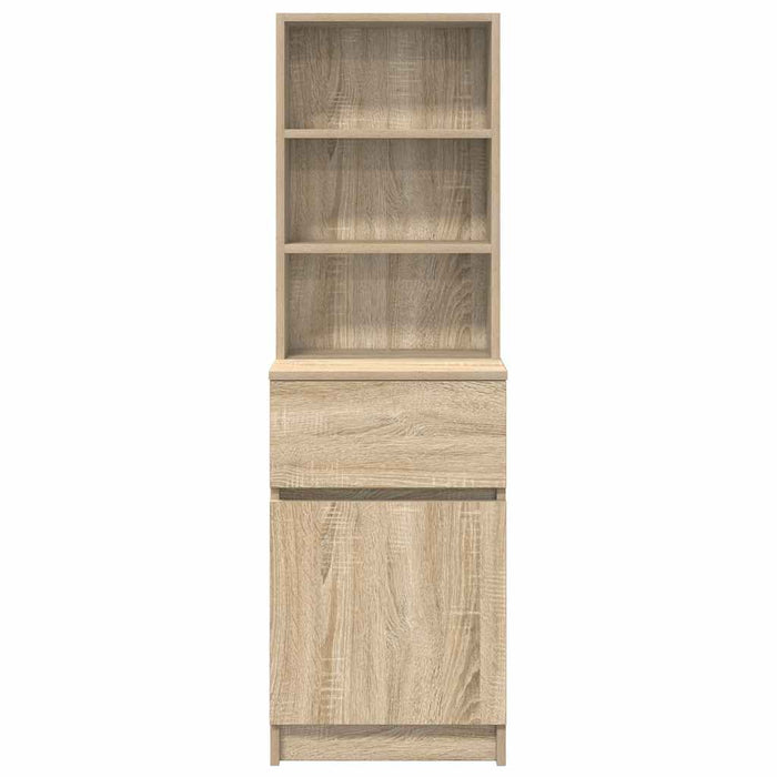 vidaXL Comodino Rovere Sonoma 39x35x125 cm in Legno Multistrato