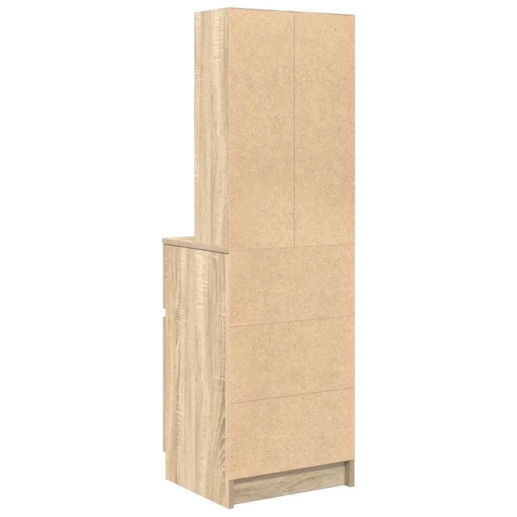 vidaXL Comodino Rovere Sonoma 39x35x125 cm in Legno Multistrato