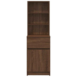 vidaXL Comodino Rovere Marrone 39x35x125 cm in Legno Multistrato