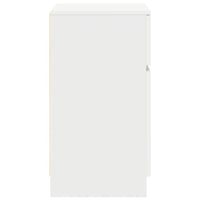 Comodino-Tavolino da notte Bianco 39x35x65 cm in Legno Multistrato