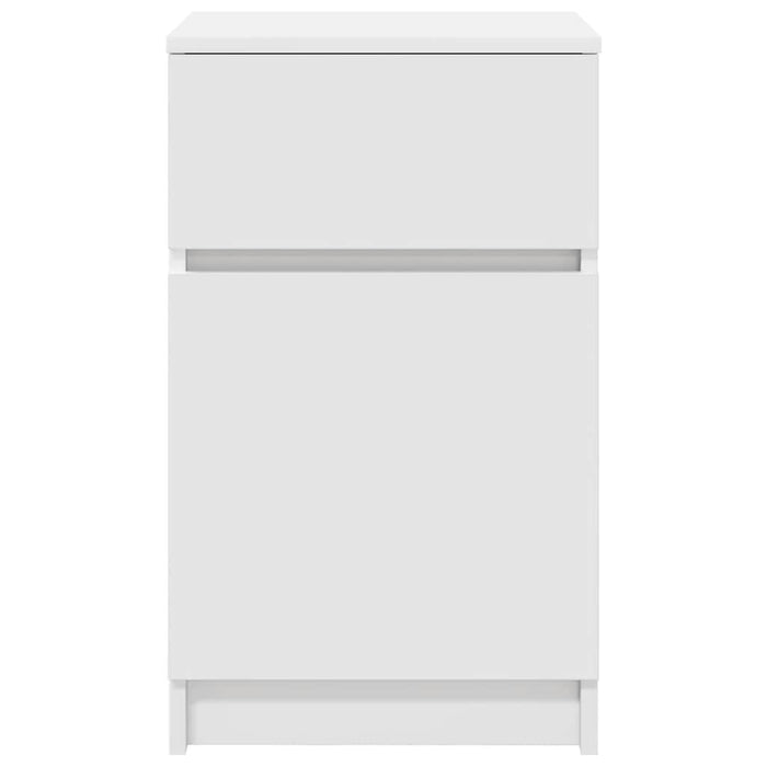 vidaXL Comodini 2 pz Bianchi 39x35x65 cm in Legno Multistrato