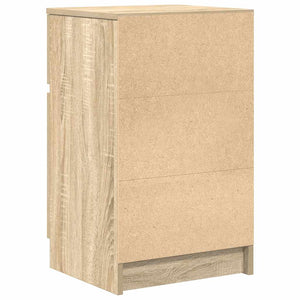 vidaXL Comodino Rovere Sonoma 39x35x65 cm in Legno Multistrato