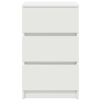 vidaXL Comodino con 3 Cassetti Bianco 39x35x65 cm
