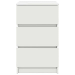 vidaXL Comodino con 3 Cassetti Bianco 39x35x65 cm