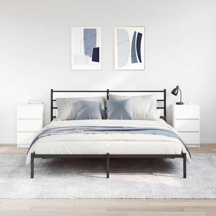 Comodini con 3 Cassetti 2 pz Bianco 39x35x65 cm 861338