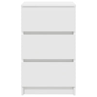 Comodini con 3 Cassetti 2 pz Bianco 39x35x65 cm 861338