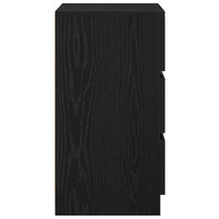 vidaXL Comodini con 3 Cassetti 2 pz Nero 39x35x65 cm