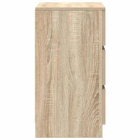 Comodini con 3 Cassetti 2 pz-Set di 2 Tavolino da notte Rovere Sonoma 39x35x65 cm