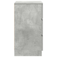 Comodini con 3 Cassetti 2 pz Grigio Cemento 39x35x65 cm 861344