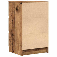 Comodini con 3 Cassetti 2 pz-Set di 2 Tavolino da notte Legno Antico 39x35x65 cm