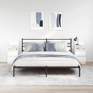 Comodini con 2 Cassetti 2 pz-Set di 2 Tavolino da notte Bianco 38x34x80 cm