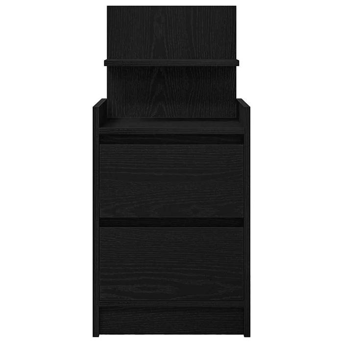 vidaXL Comodino con 2 Cassetti Nero 38x34x80 cm