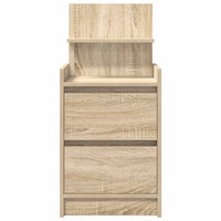 vidaXL Comodini con 2 Cassetti 2 pz Rovere Sonoma 38x34x80 cm