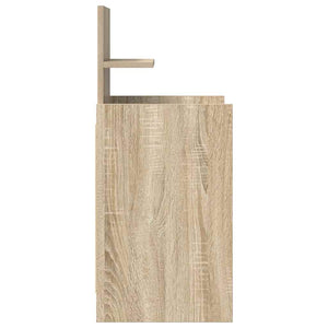 vidaXL Comodini con 2 Cassetti 2 pz Rovere Sonoma 38x34x80 cm
