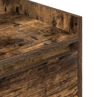 vidaXL Comodino con 2 Cassetti Rovere Fumo 38x34x80 cm