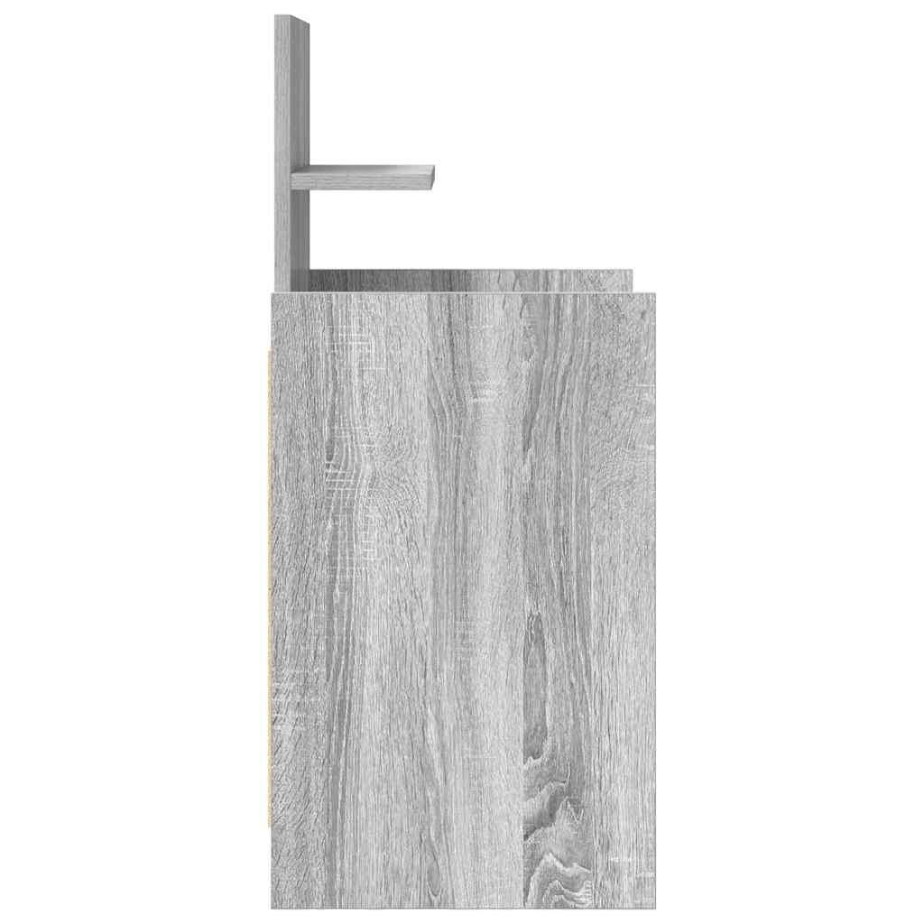 Comodino con 2 Cassetti Grigio Sonoma 38x34x80 cm 861365