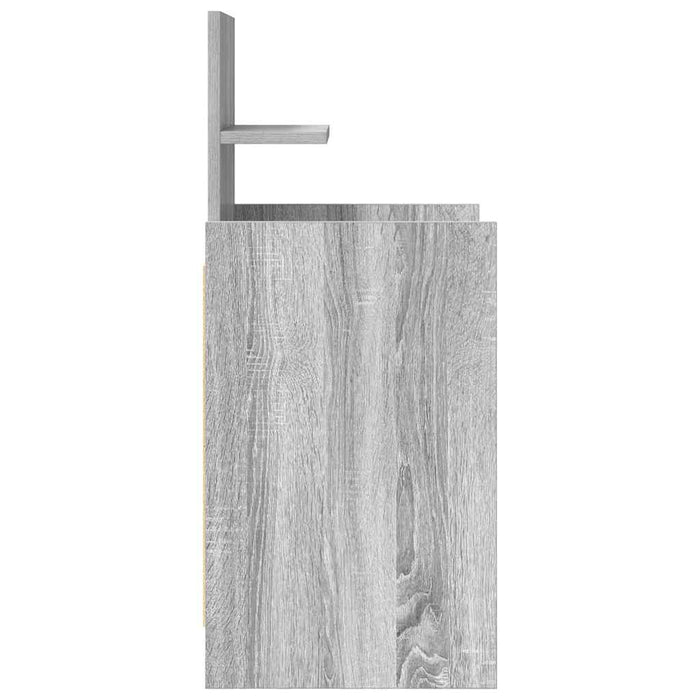 Comodino con 2 Cassetti Grigio Sonoma 38x34x80 cm 861365