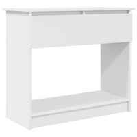 Tavolo Consolle con Cassetti Bianco 85,5x38,5x74,5 cm 861391