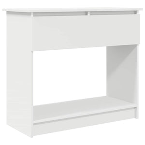 Tavolo Consolle con Cassetti Bianco 85,5x38,5x74,5 cm 861391