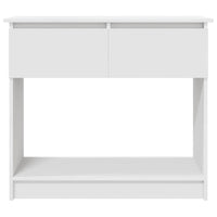 Tavolo Consolle con Cassetti Bianco 85,5x38,5x74,5 cm 861391