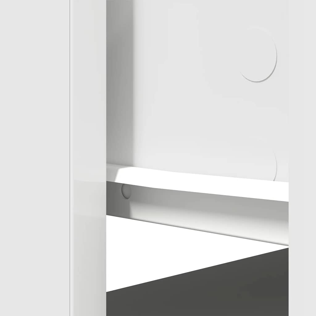 Tavolo Consolle con Cassetti Bianco 85,5x38,5x74,5 cm 861391