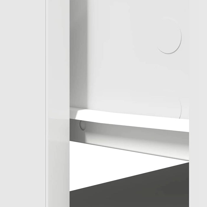 Tavolo Consolle con Cassetti Bianco 85,5x38,5x74,5 cm 861391