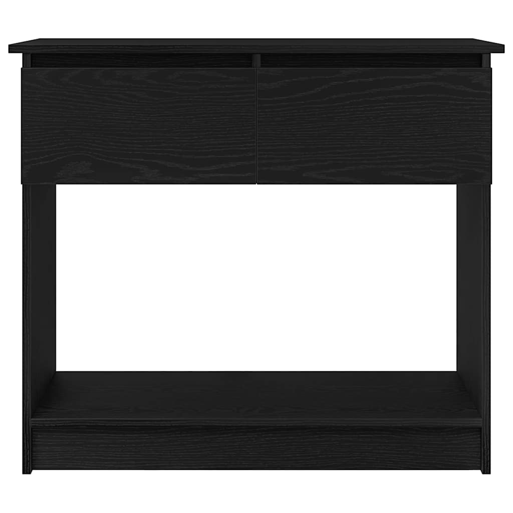 Tavolo Consolle con Cassetti Nero 85,5x38,5x74,5 cm 861392