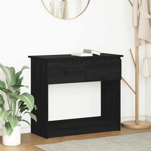 Tavolo Consolle con Cassetti Nero 85,5x38,5x74,5 cm 861392