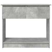 vidaXL Tavolo Consolle con Cassetti Grigio Cemento 85,5x38,5x74,5 cm